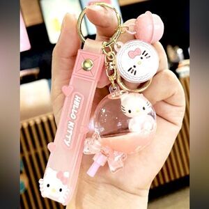 XMAS SALE Hello Kitty Baby Pink Liquid Lollipop Bag Charm Keychain